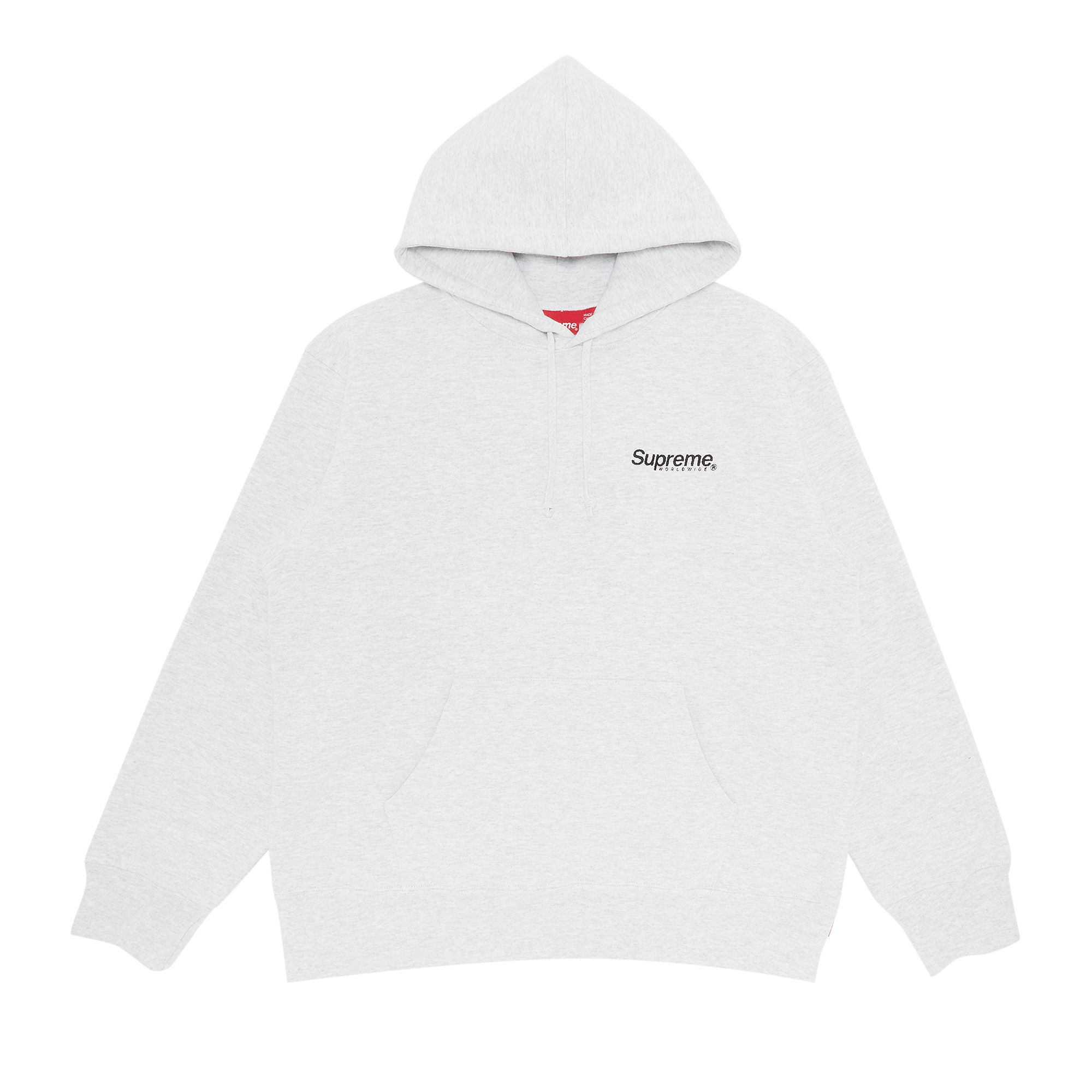 Pre-owned Supreme Worldwide Hooded Sweatshirt 'ash Grey'