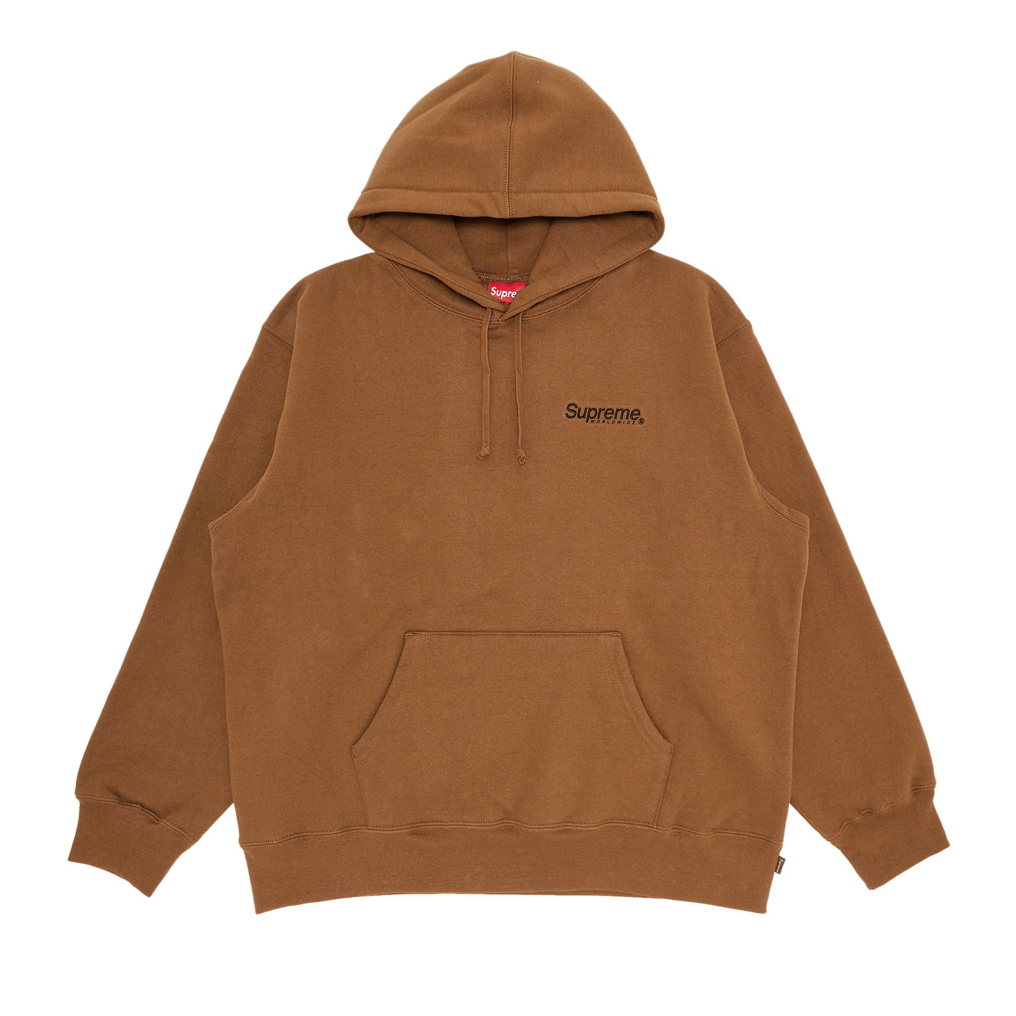SUPREME SUPREME WORLDWIDE HOODED SWEATSHIRT 'OLIVE BROWN'