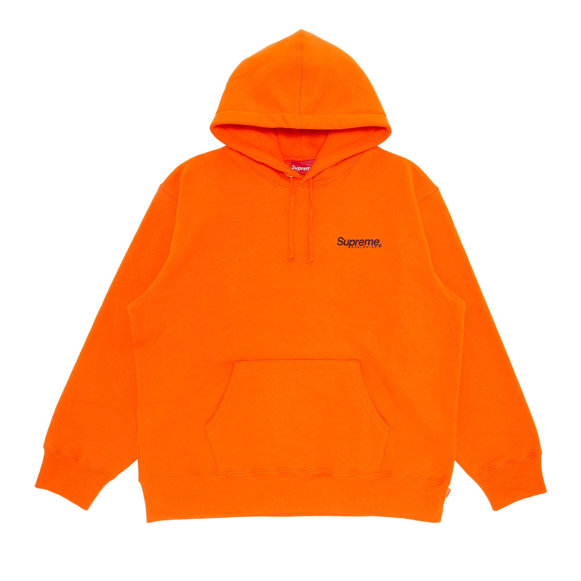 Pre-owned Supreme Worldwide Hooded Sweatshirt 'dark Orange'