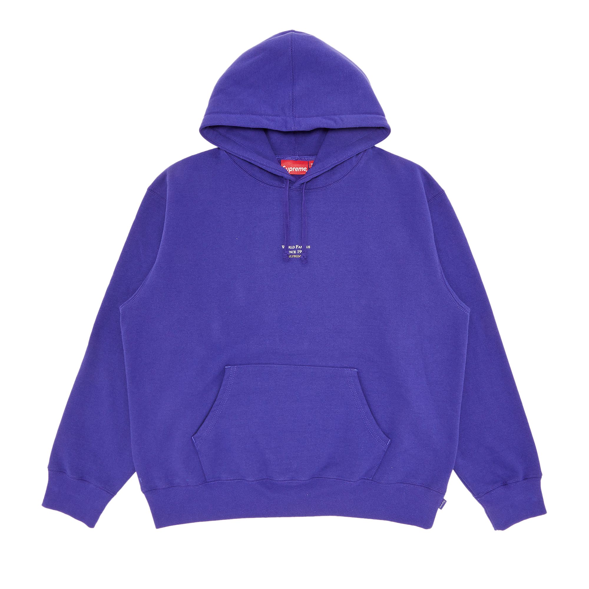 Pre-owned Supreme World Famous Micro Hooded Sweatshirt 'purple' | Men's Size M