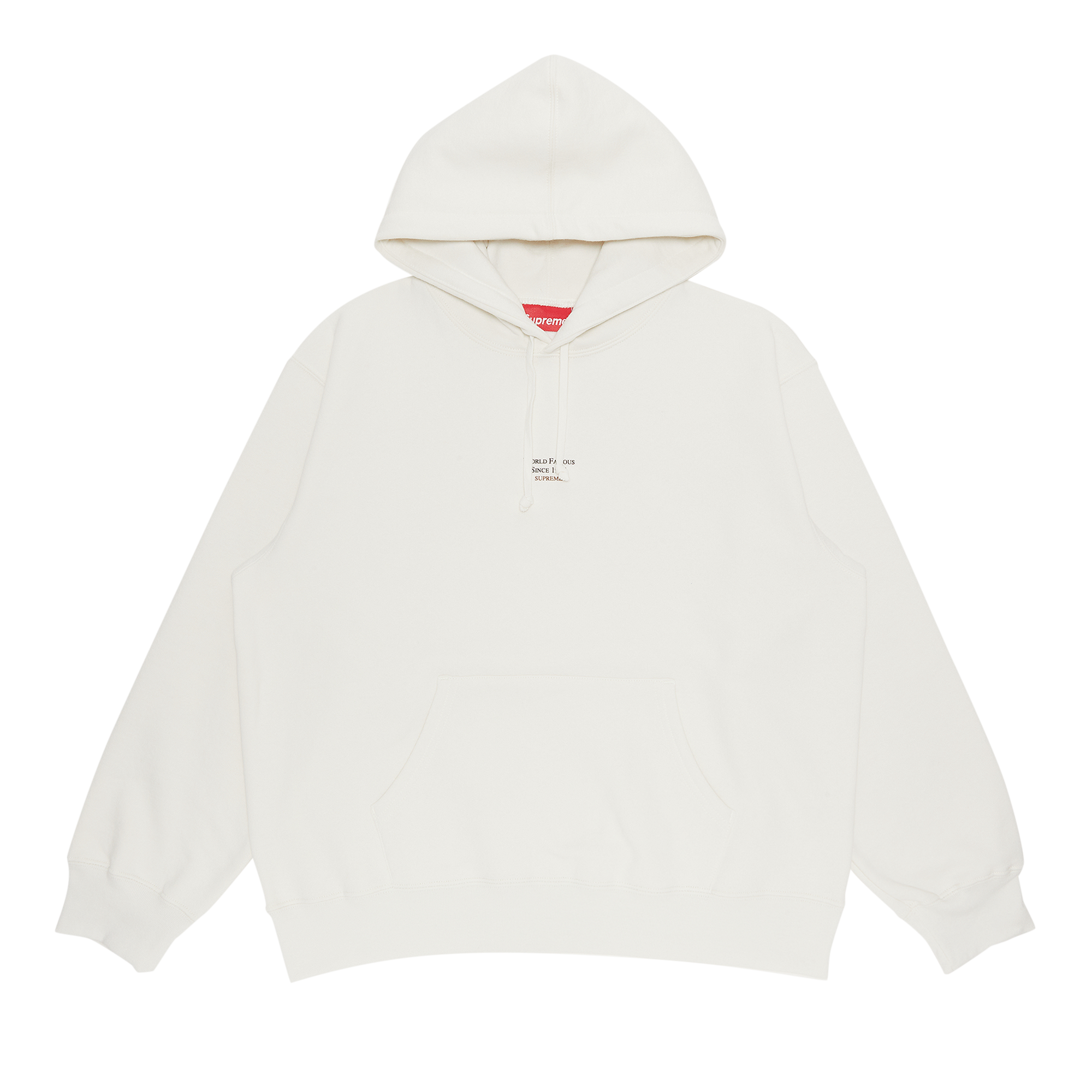Pre-owned Supreme World Famous Micro Hooded Sweatshirt 'white'