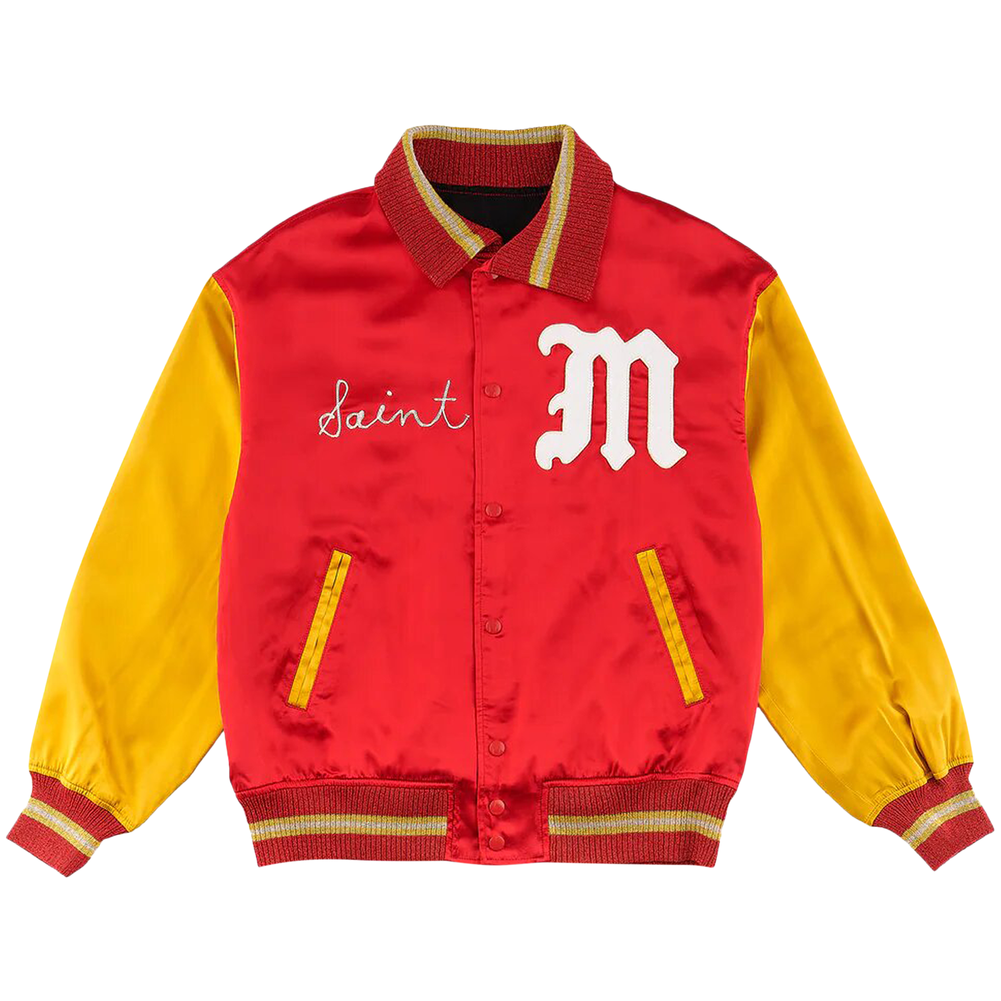 Pre-owned Saint Michael Saint Varsity Jacket 'red'