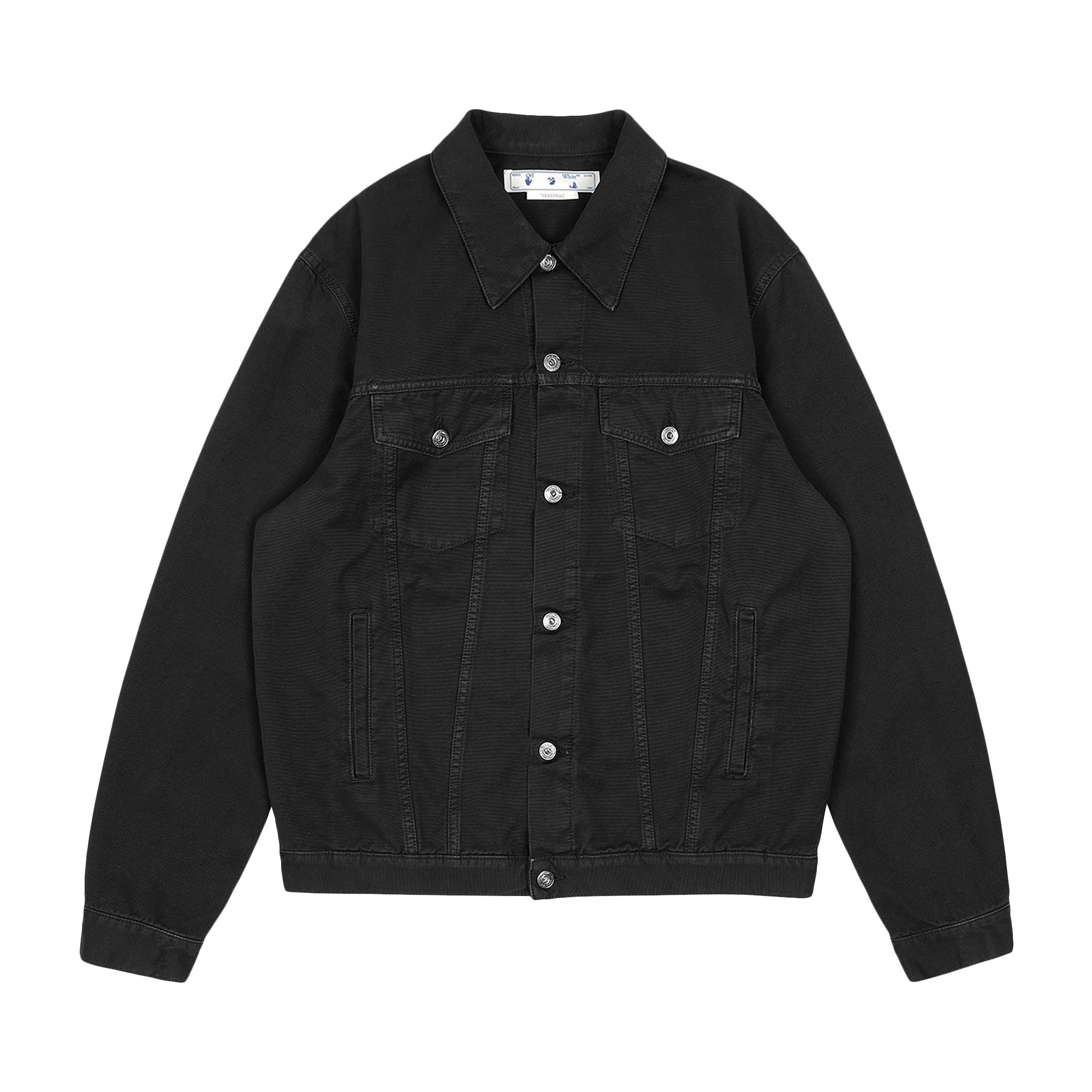 Pre-owned Off-white Wave Off Canvas Skate Jacket 'black'