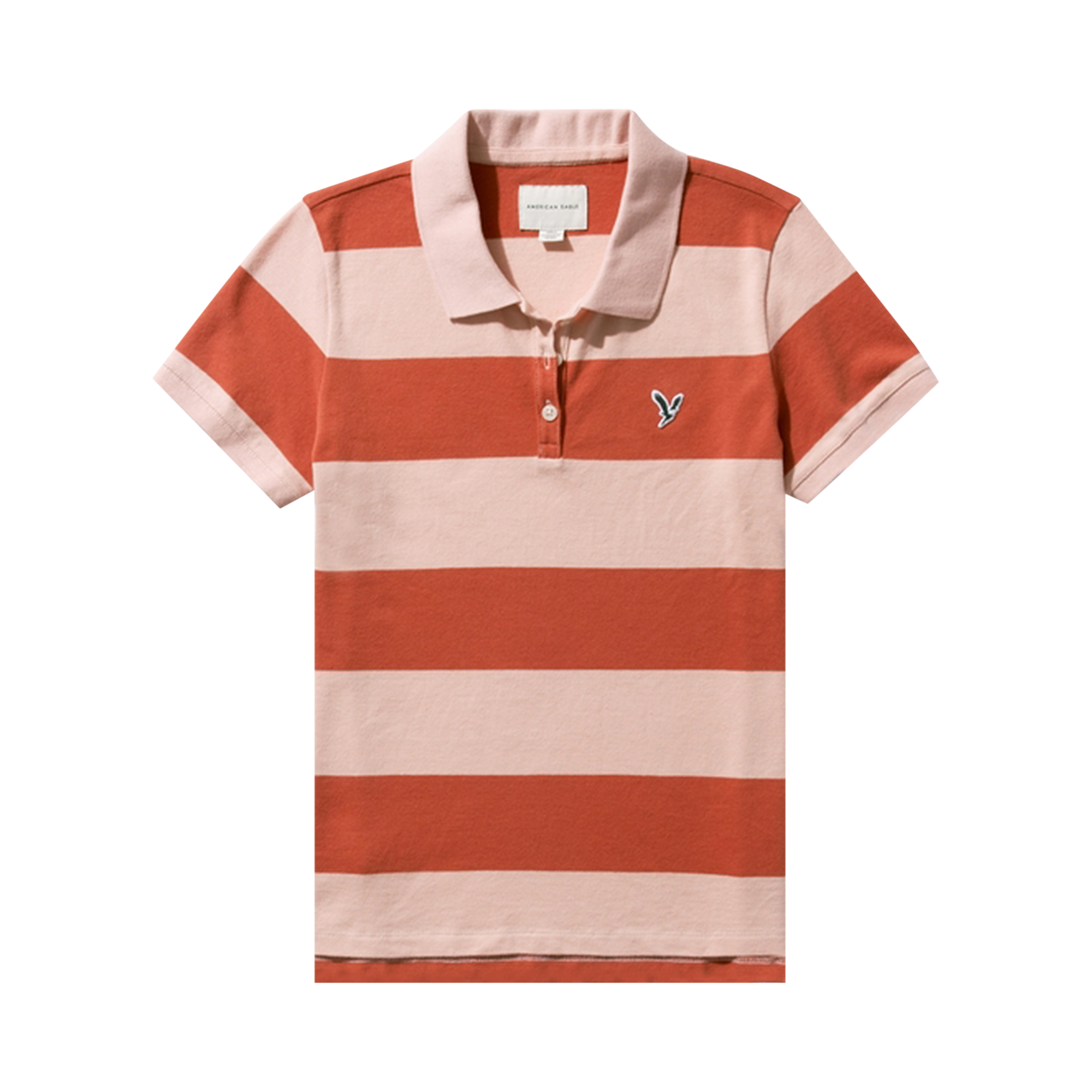 Pre-owned Kenzo Logo Patch Striped Polo Shirt 'medium Red'