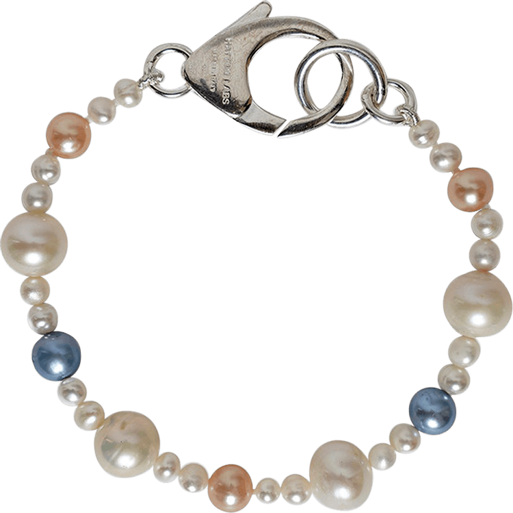 Hatton Labs XL Pebbles Pearl Bracelet 'Silver'