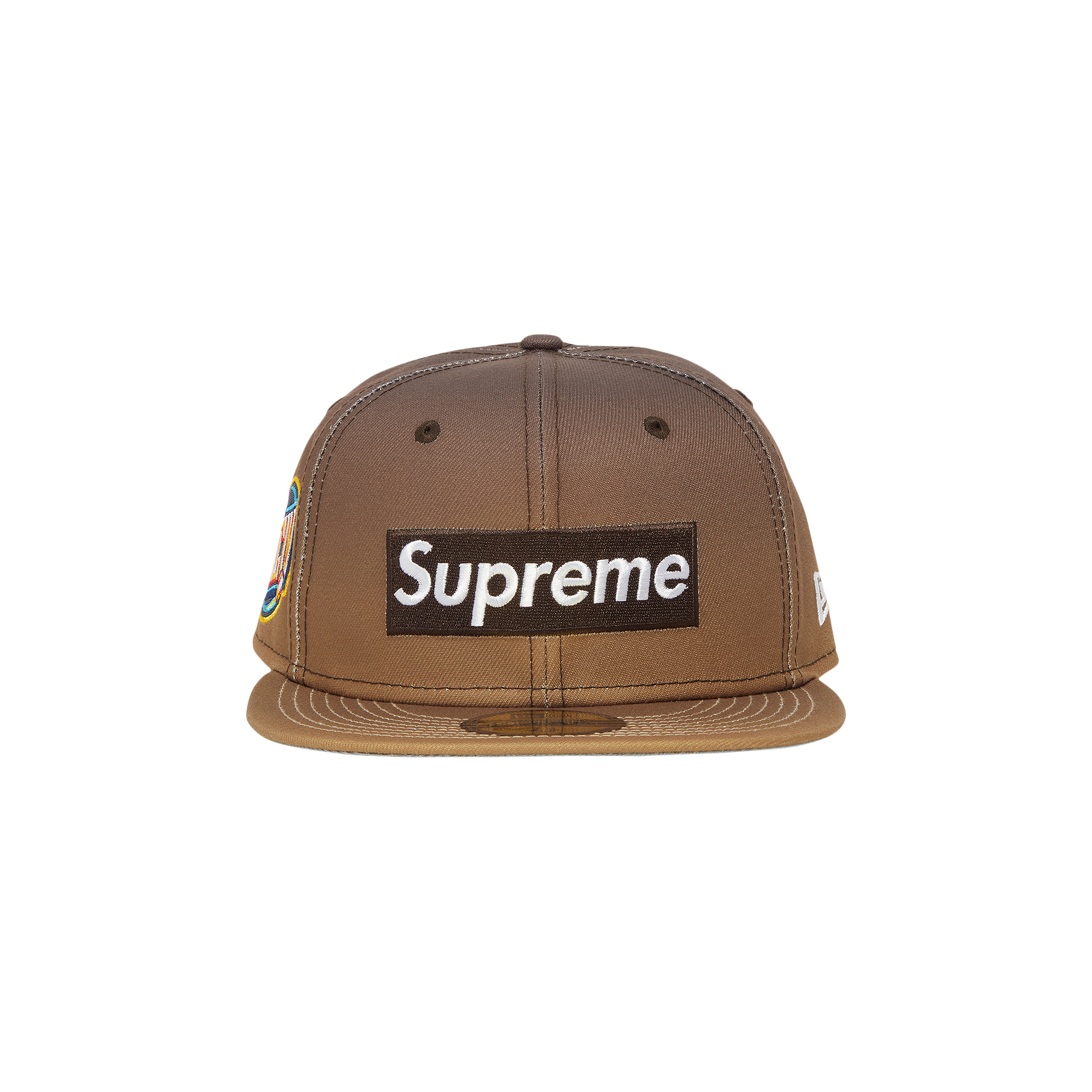 Pre-owned Supreme Gradient Box Logo New Era 'brown' | ModeSens