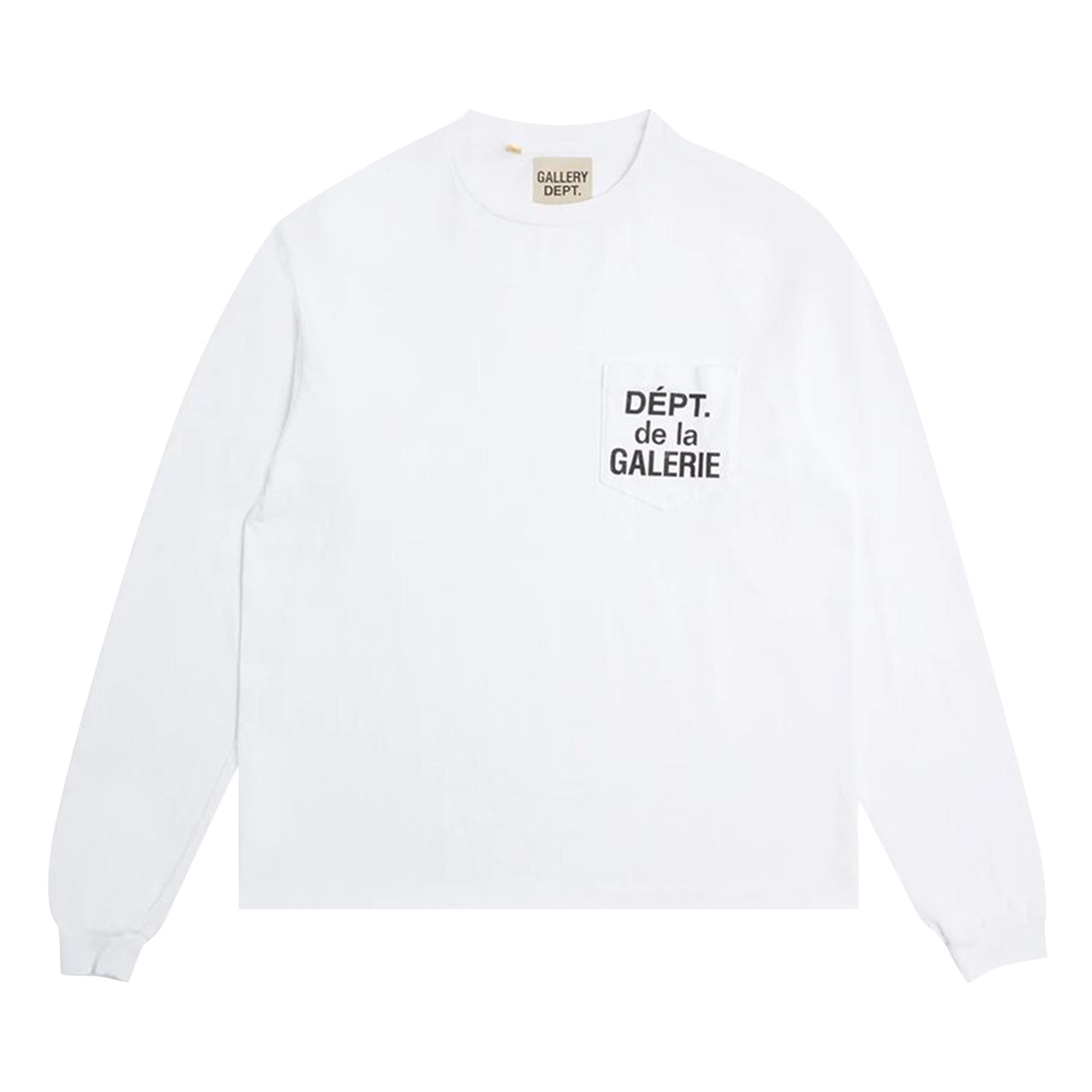 Pre-owned Gallery Dept. Dept. De La Galerie Long-sleeve Pocket T-shirt 'white' | Men's Size S