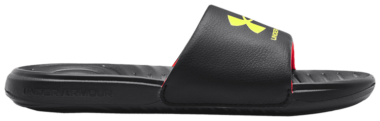 Under Armour Ansa Fixed Slide GS Black Yellow Ray