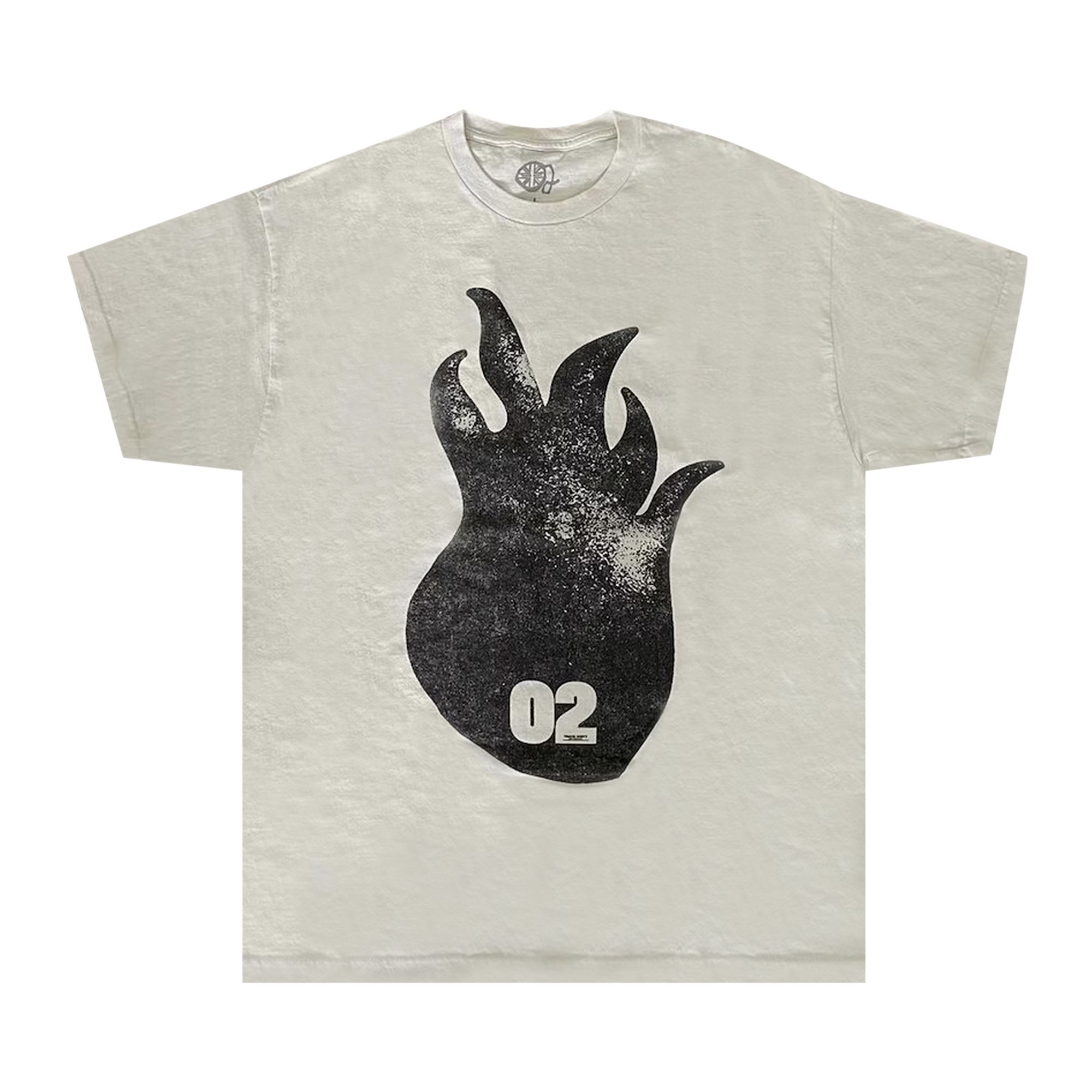 Pre-owned Cactus Jack By Travis Scott O2 Live Flame Head Tee 'off White' | Men's Size L