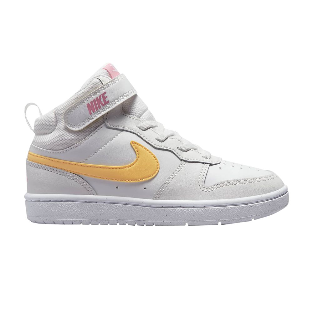 Pre-owned Nike Court Borough Mid 2 Ps 'white Topaz Gold' | Kid's Size 13
