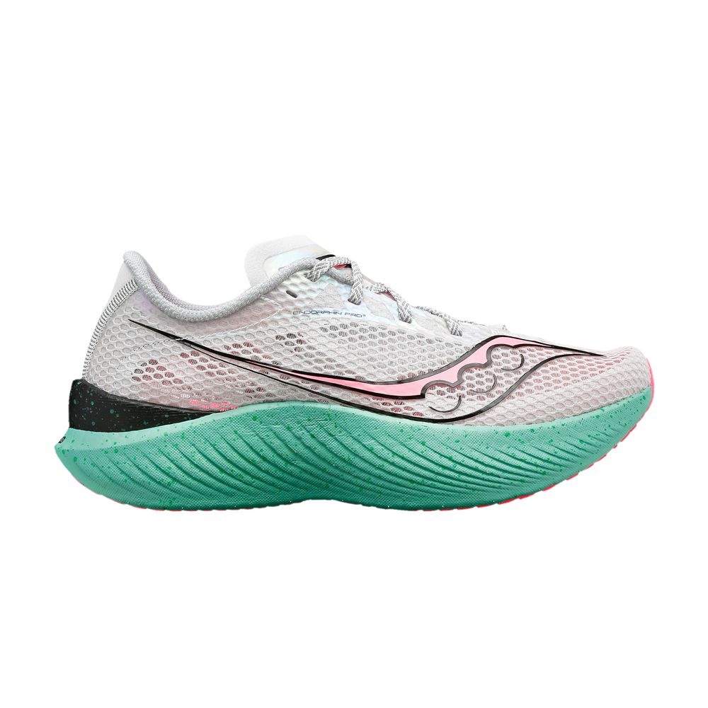 Pre-owned Saucony Wmns Endorphin Pro 3 'fog Teal Pink' In White
