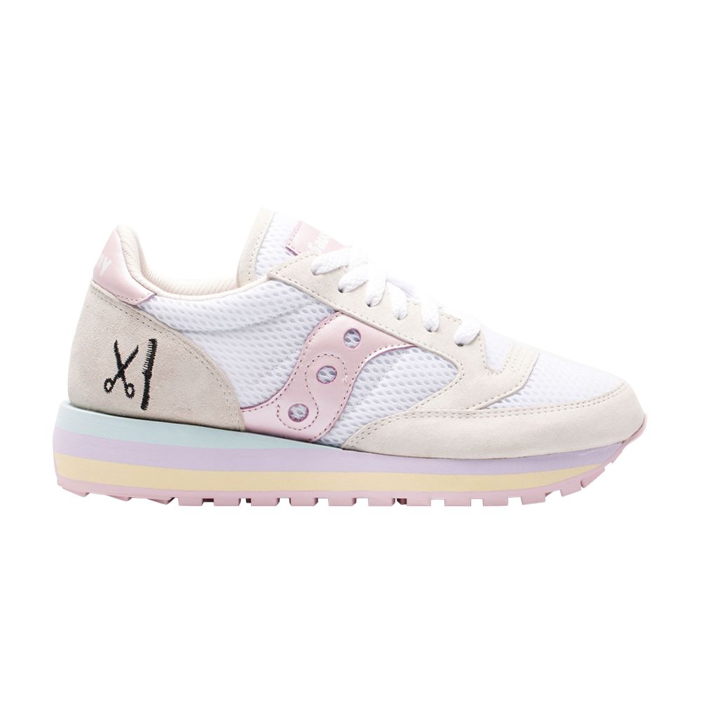 Pre-owned Saucony Wmns Jazz Triple 'highlights' In White
