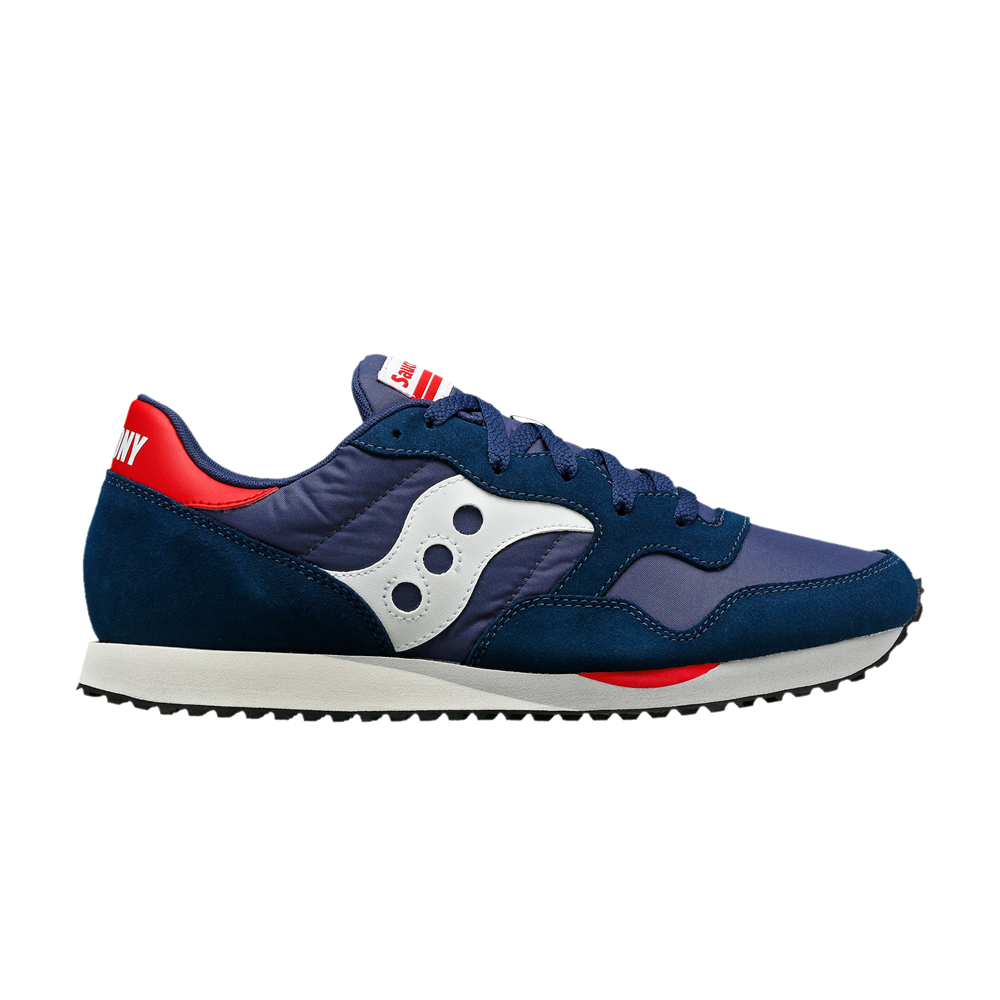 Pre-owned Saucony Dxn Trainer 'navy Red' In Blue