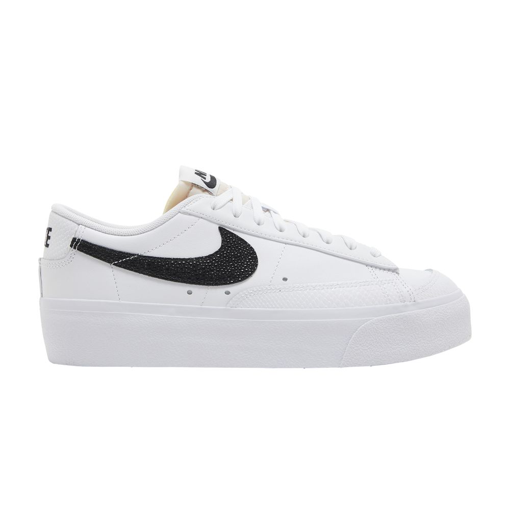 Pre-owned Nike Wmns Blazer Low Platform 'white Snakeskin'