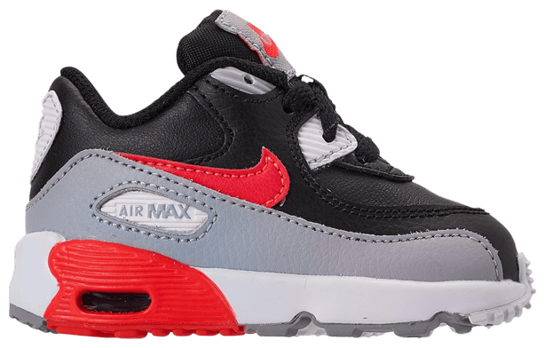 Buy Air Max 90 Leather TD Wolf Grey Crimson 833416 024 GOAT