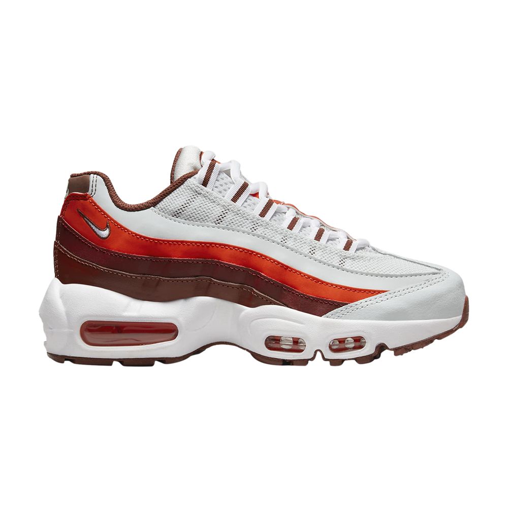 Pre-owned Nike Air Max 95 Recraft Gs 'photon Dust Picante Red' | White | Kid's Size 5.5