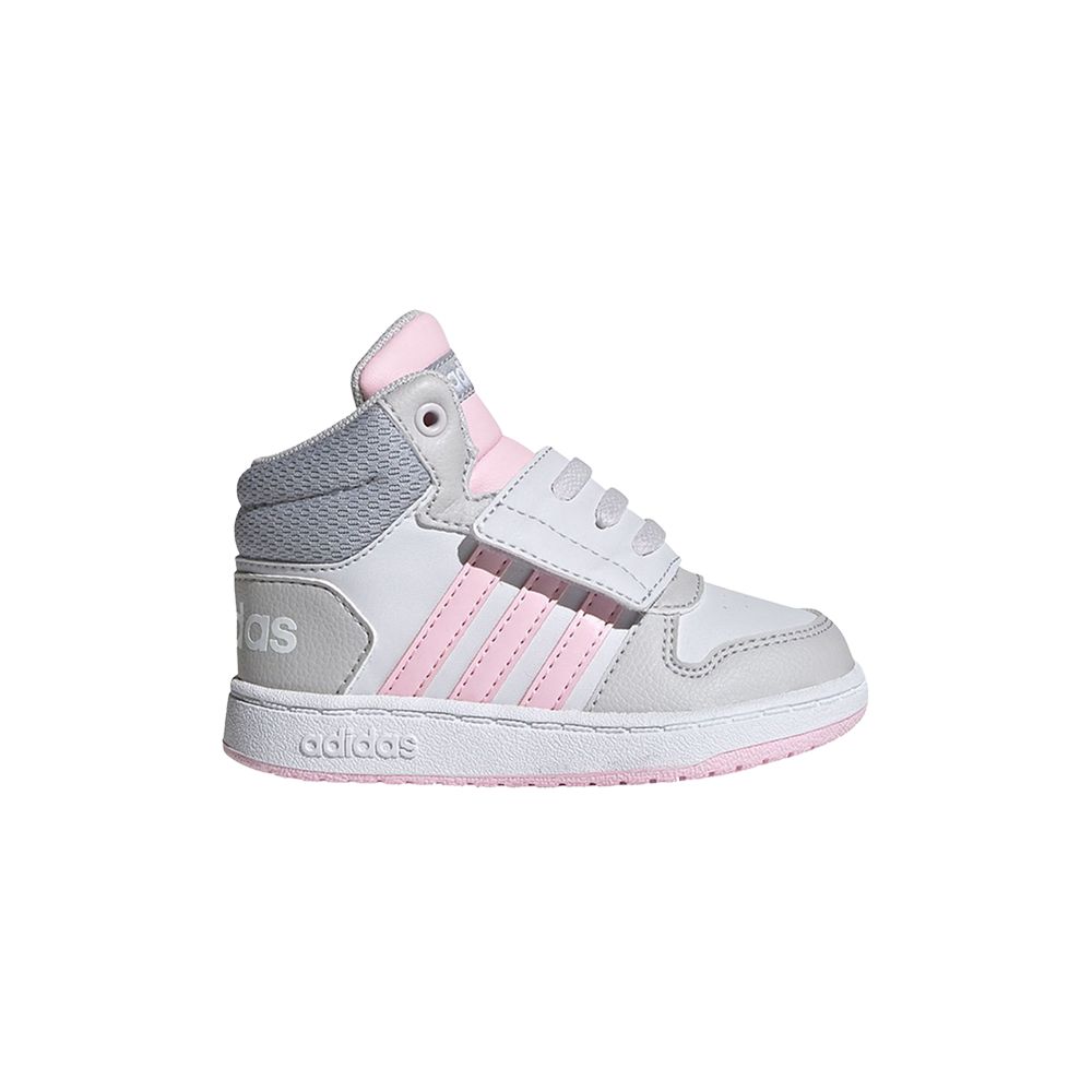 adidas Hoops 2.0 Mid I 'White Pink' | Infant Size 3 - FY9290