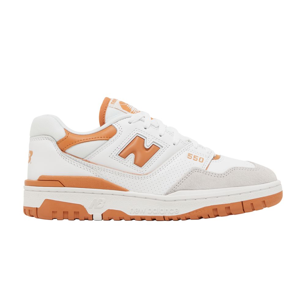 Pre-owned New Balance 550 'burnt Orange' In White