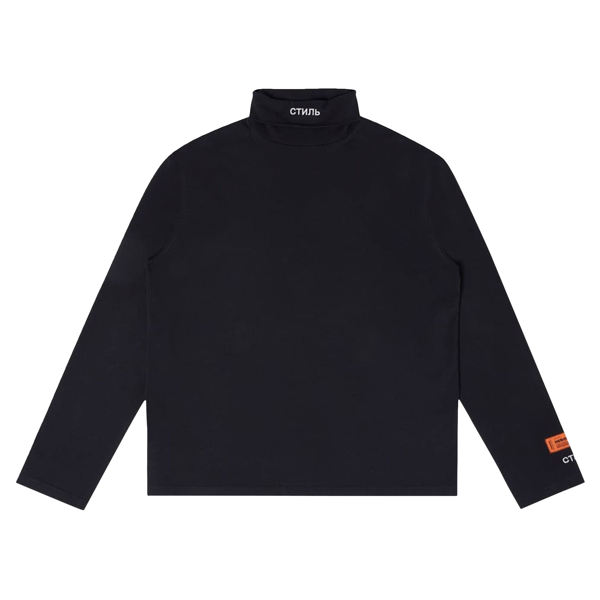 Pre-owned Heron Preston Ctnmb Long-sleeve Rollneck 'black' | Men's Size Xs