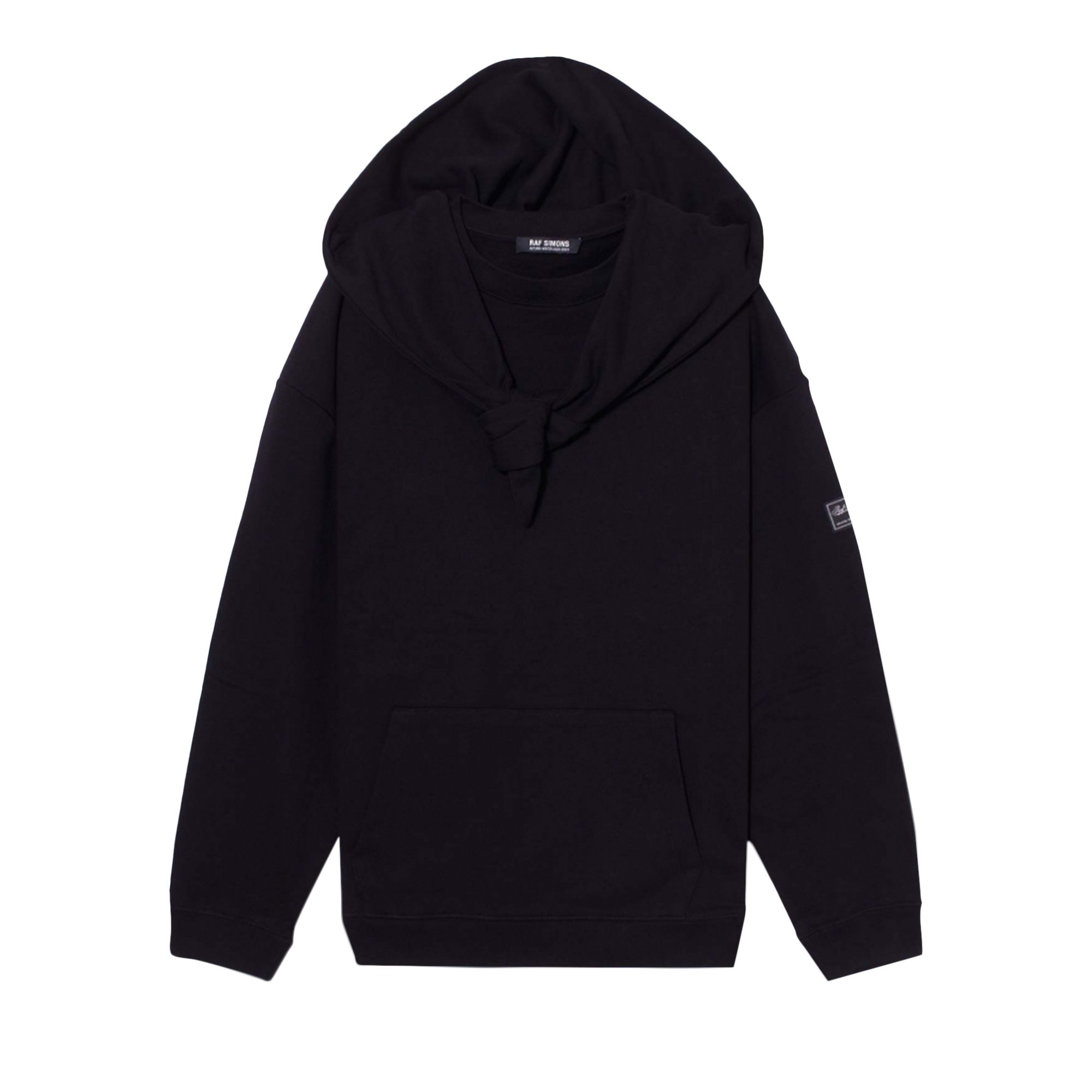 Pre-owned Raf Simons Knot Hood Regular Fit Hoodie 'black' | Men's Size S