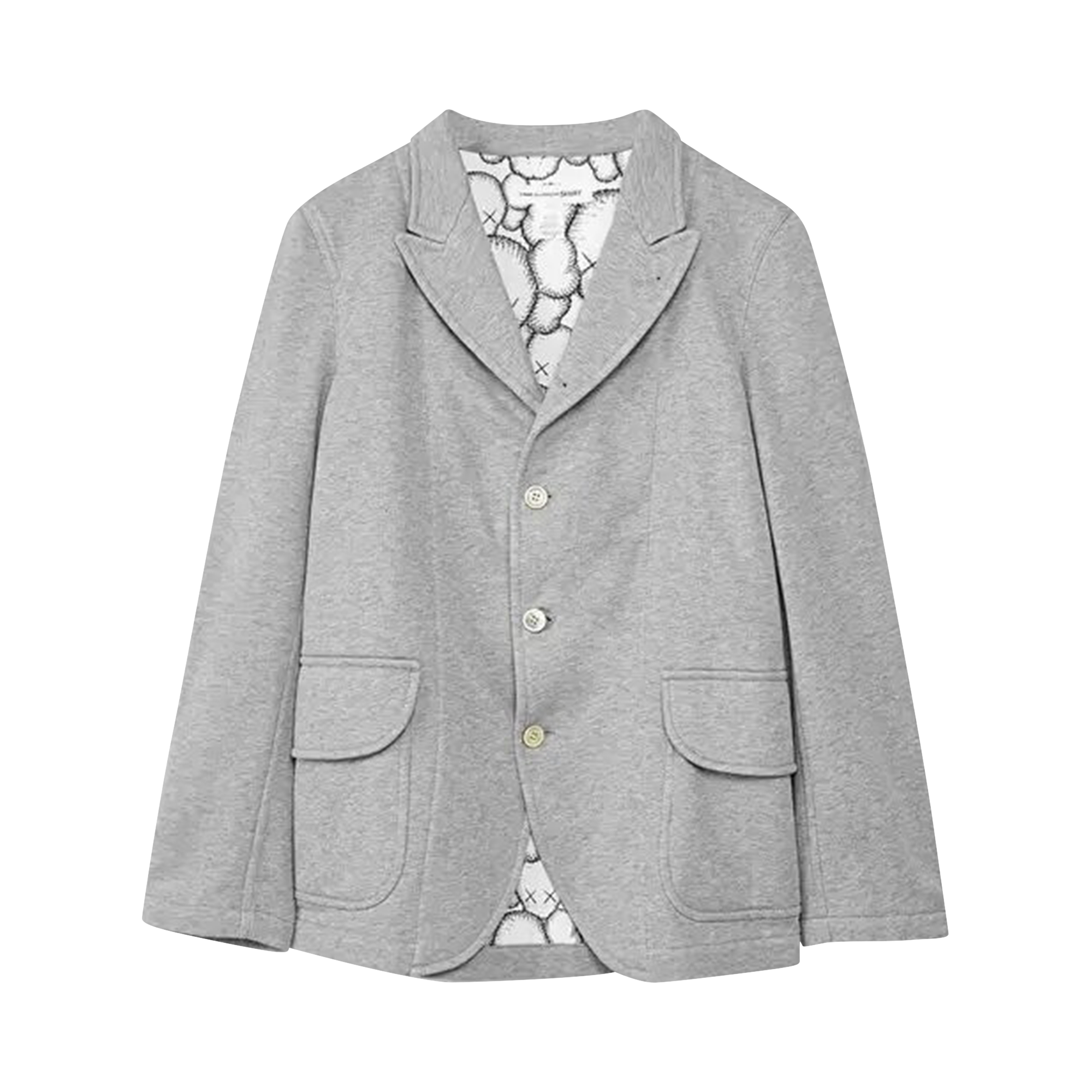 Pre-owned Comme Des Garçons Shirt Single Breasted Tailored Blazer 'grey'