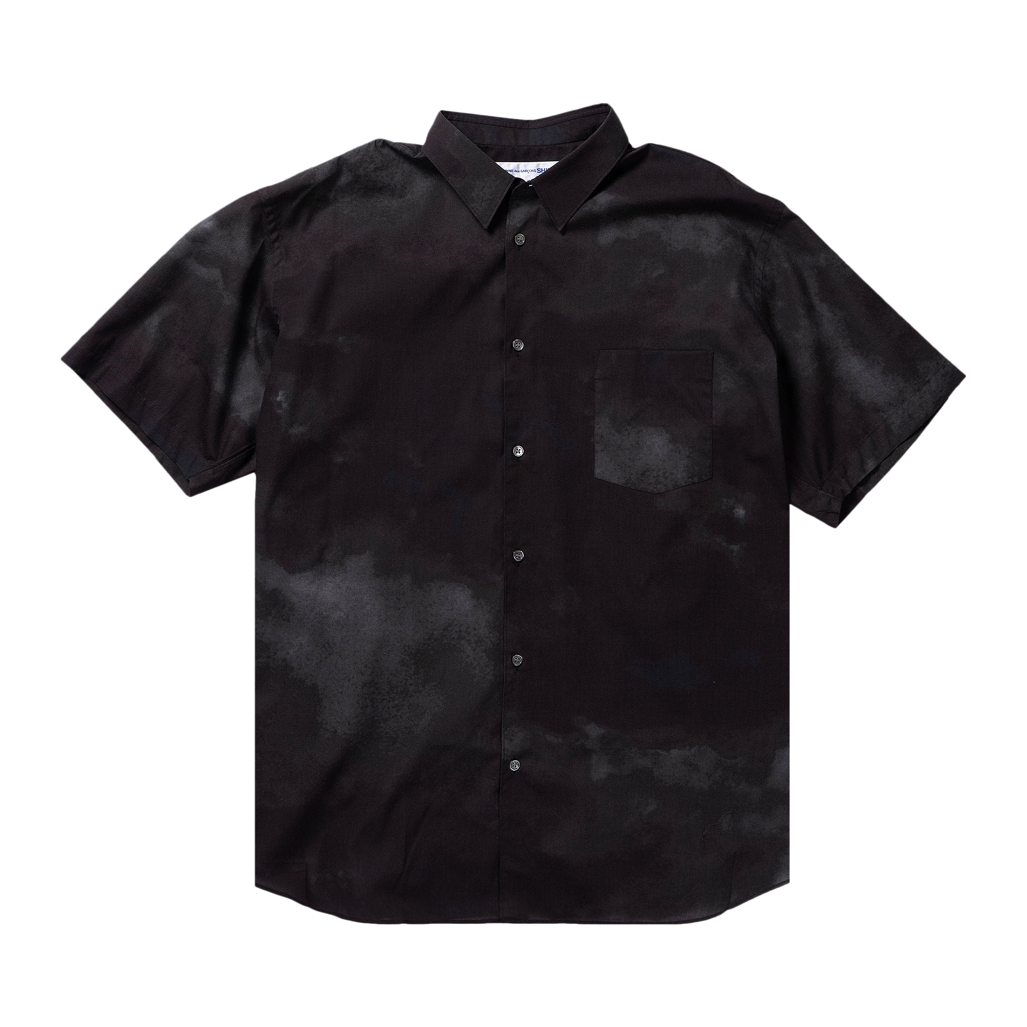 Pre-owned Comme Des Garçons Shirt X Christian Marclay Woven Shirt 'black'