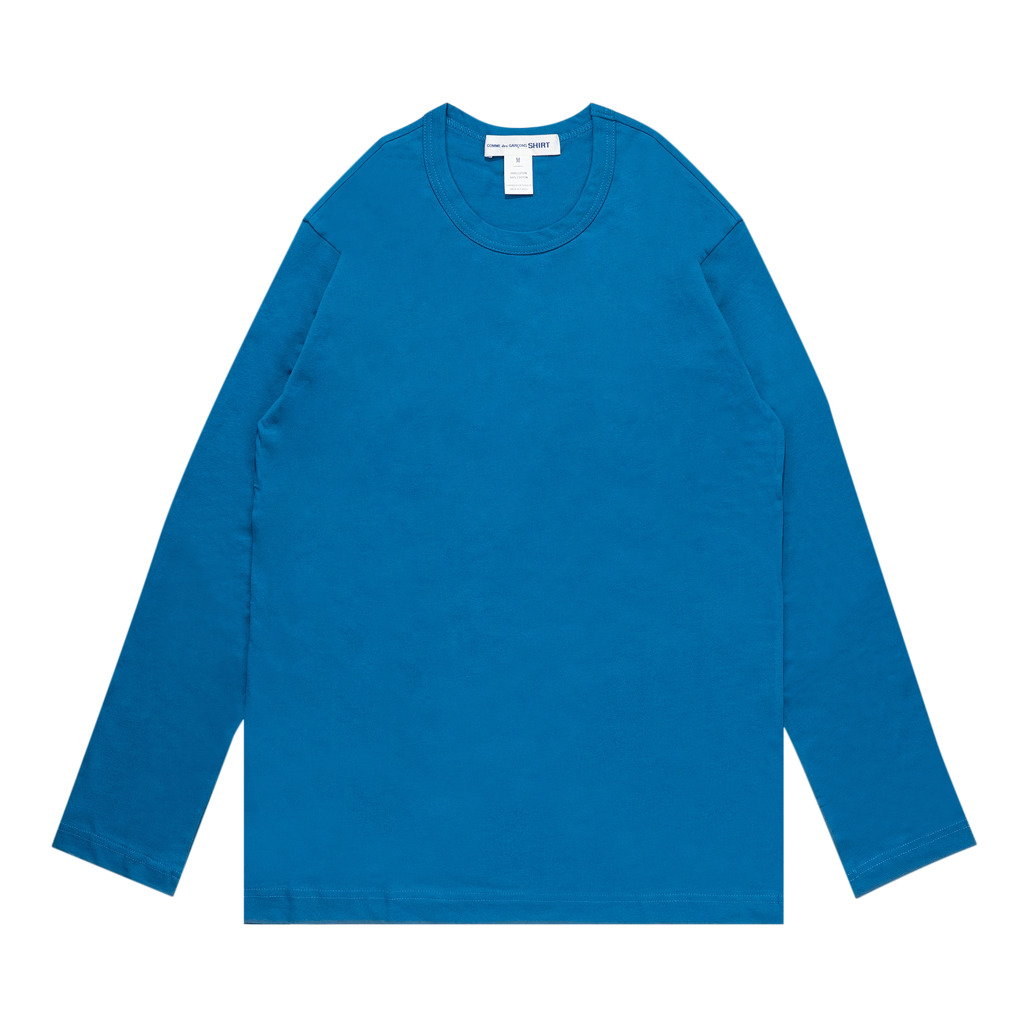 Pre-owned Comme Des Garçons Shirt Rear Logo Long-sleeve T-shirt 'blue'