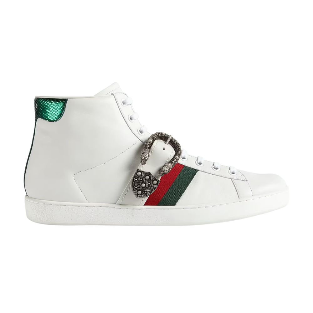 Gucci Ace High 'Dionysus Buckle - White' | Men's Size 11 - 473743-DOPP0-9075