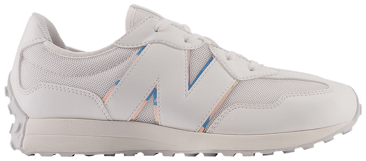 New Balance 327 Big Kid Wide White Grey Iridescent