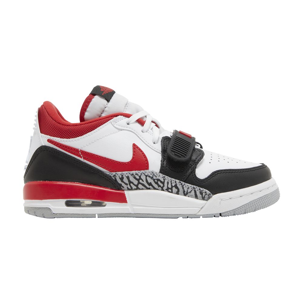Pre-owned Air Jordan Jordan Legacy 312 Low Gs 'fire Red' | White | Kid's Size 5.5
