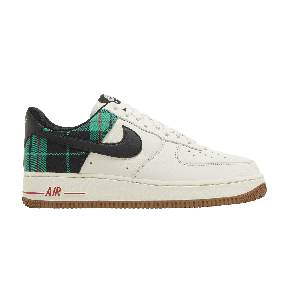 Pre-owned Nike Air Force 1 '07 Lx 'stadium Green Plaid' In Cream