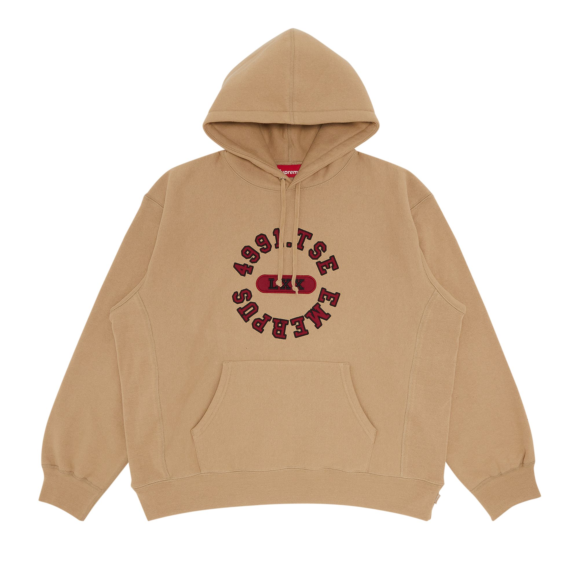 SUPREME SUPREME REVERSE HOODED SWEATSHIRT 'DARK TAN'