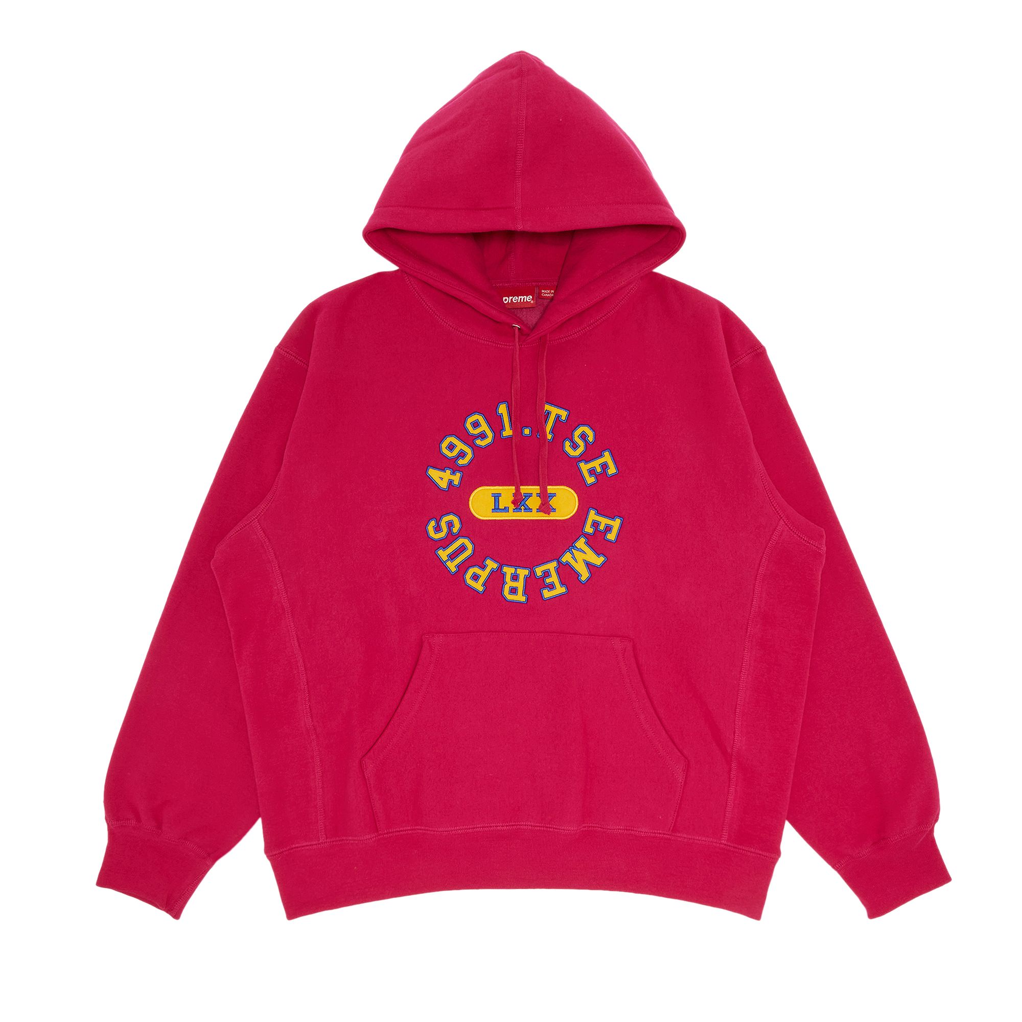 Pre-owned Supreme Reverse Hooded Sweatshirt 'fuchsia' In Pink