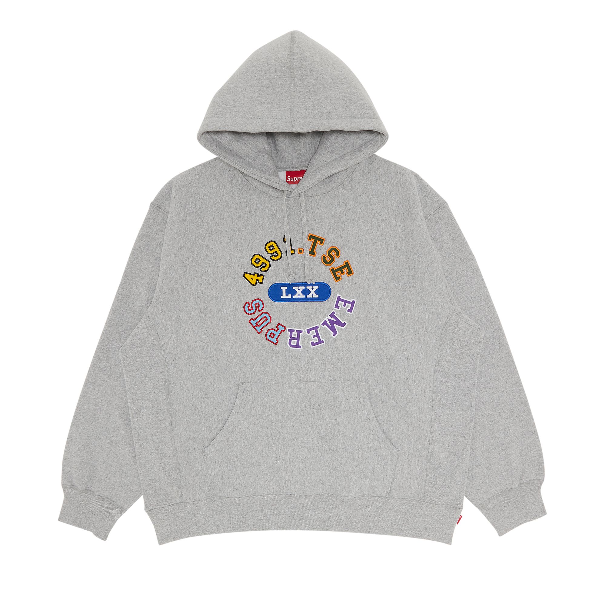 Pre-owned Supreme Reverse Hooded Sweatshirt 'heather Grey'
