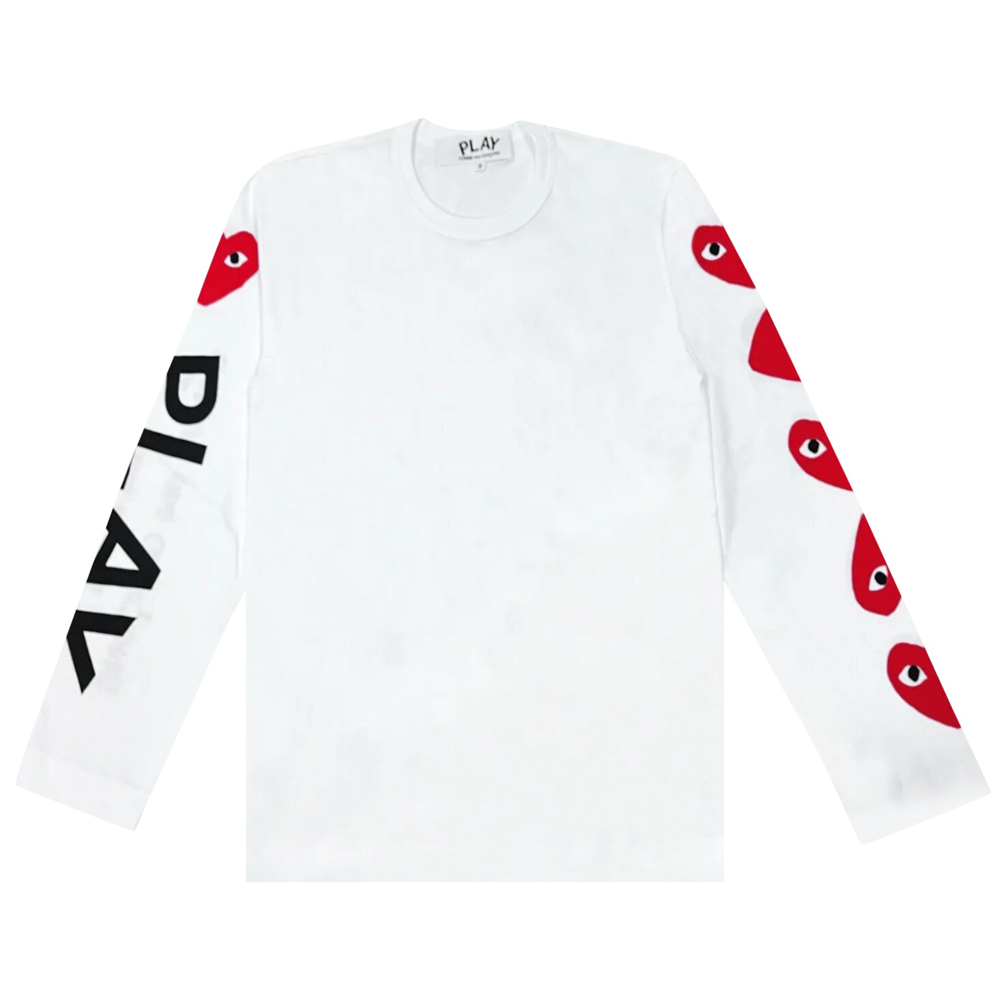 COMME DES GARÇONS PLAY COMME DES GARÇONS PLAY HEART PRINT T-SHIRT 'WHITE'