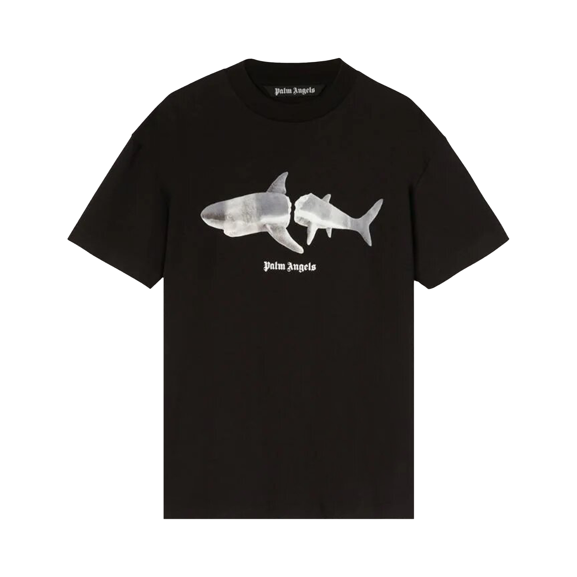 Pre-owned Palm Angels Shark Classic Tee 'black/white'