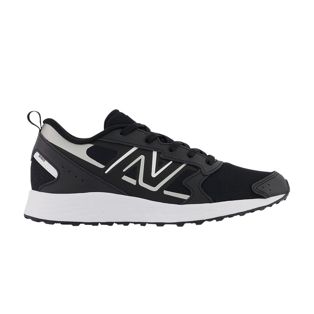 New Balance Fresh Foam 650v1 Big Kid Wide 'Black Metallic Silver' | Kid's Size 3.5 - GK650BK1-W
