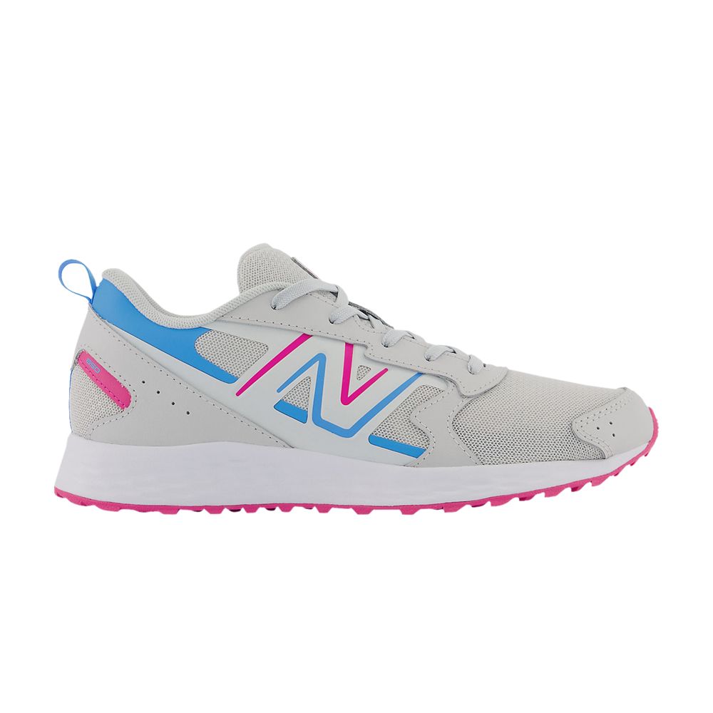 Pre-owned New Balance Fresh Foam 650v1 Big Kid X-wide 'summer Fog Hi-pink' | Grey | Kid's Size 5.5 In Gray
