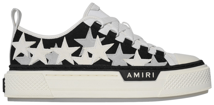 Amiri Wmns Stars Court Low Black White
