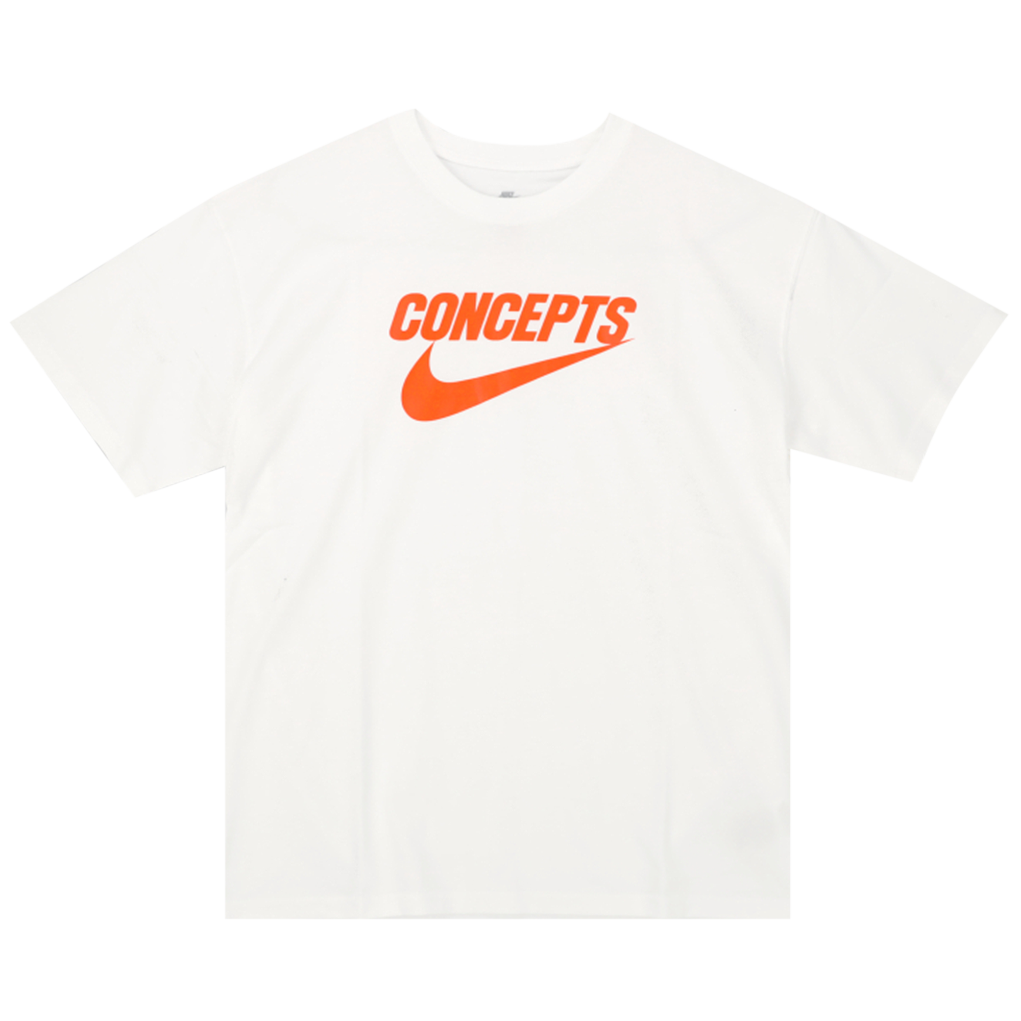 Pre-owned Nike Sb X Concepts T-shirt 'white/orange'