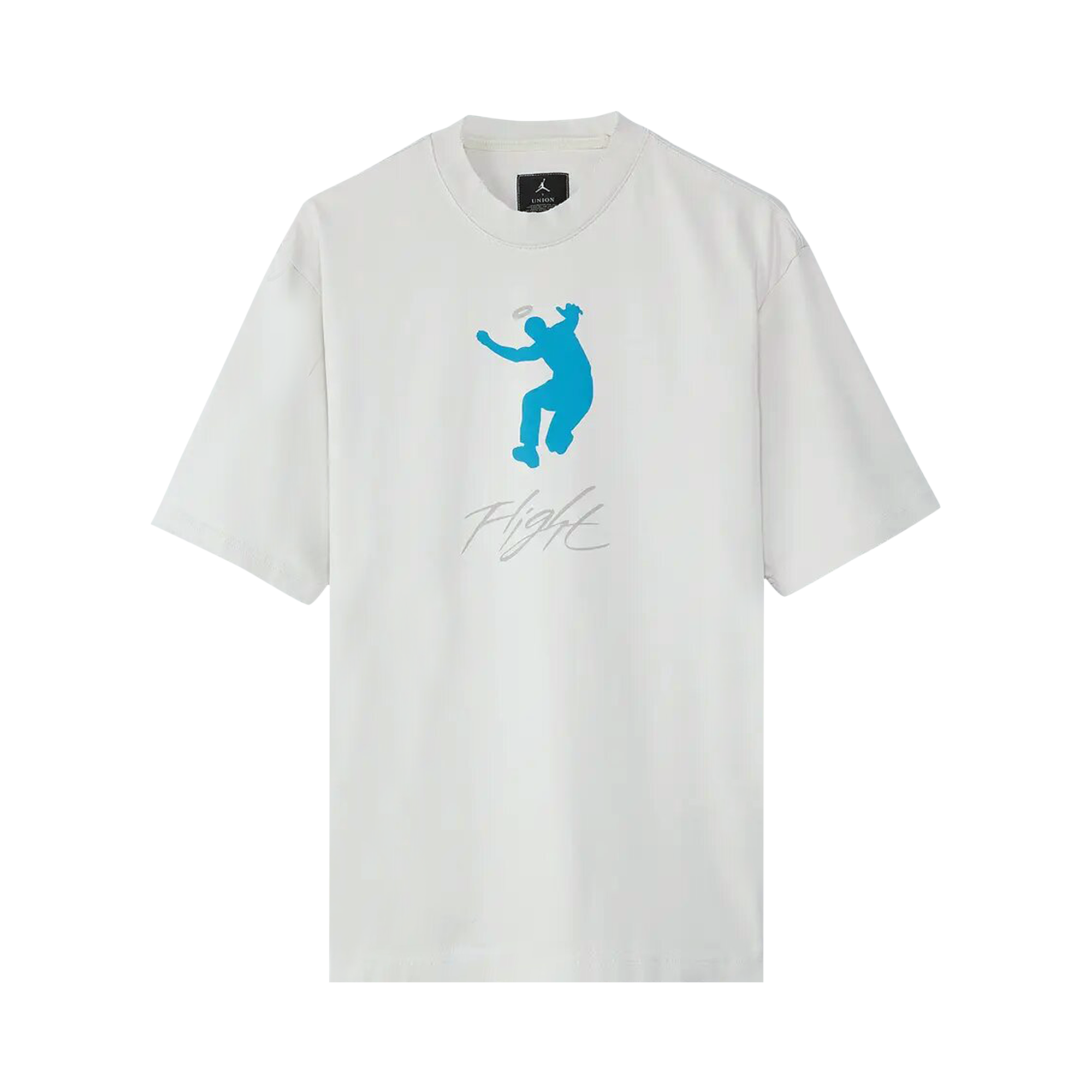 Pre-owned Air Jordan X Union La Graphic T-shirt 'photon Dust' In White