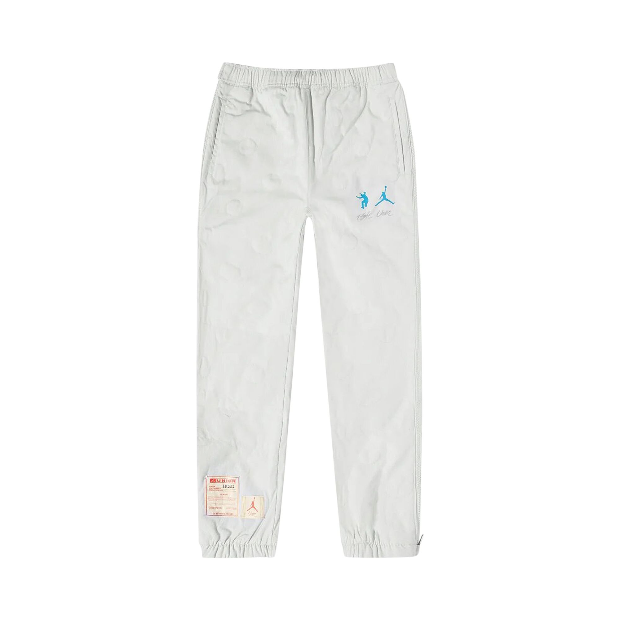 Pre-owned Air Jordan X Union La Zip Pants 'photon Dust' In White