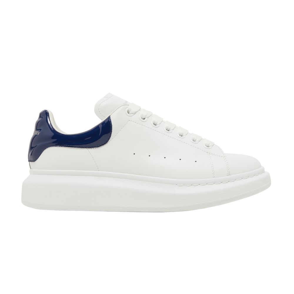 Pre-owned Alexander Mcqueen Oversized Sneaker 'white Navy Patent' | Men's Size 44