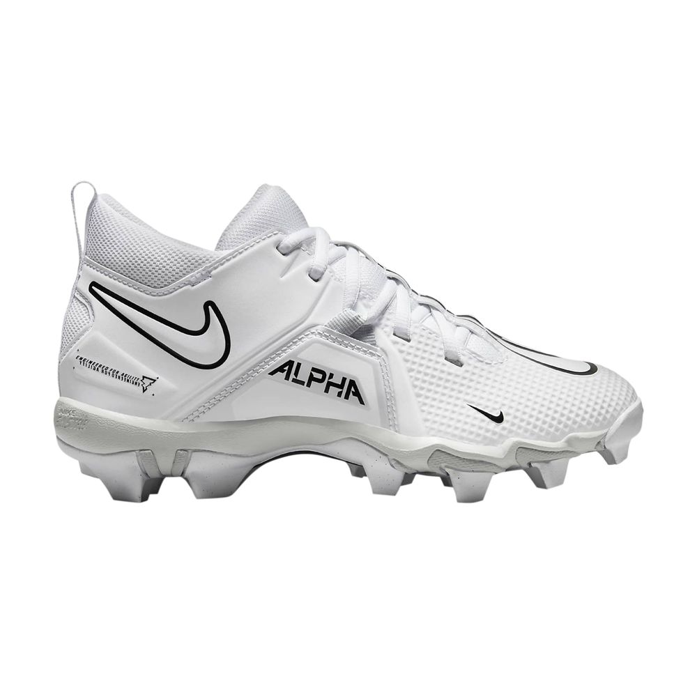 Pre-owned Nike Alpha Menace 3 Shark Gs 'white Black' | Kid's Size 3