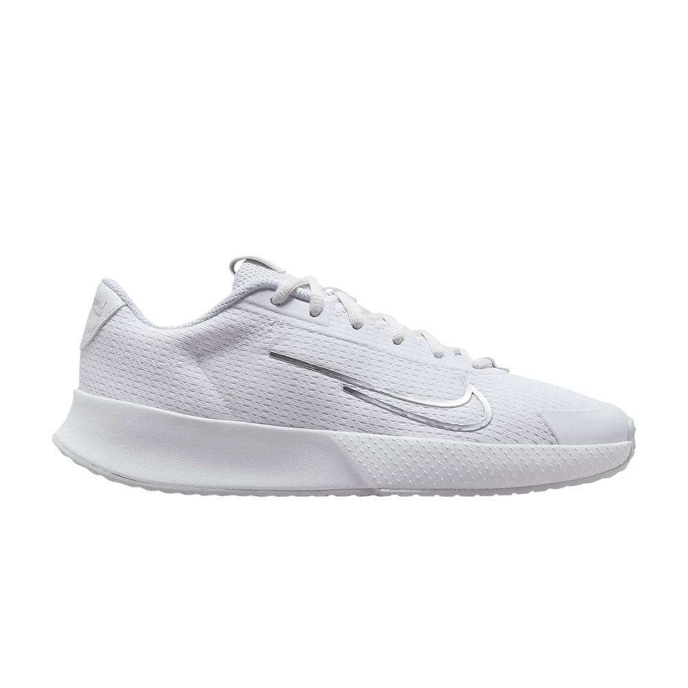 Pre-owned Nike Wmns Court Vapor Lite 2 Hc 'white Metallic Silver'