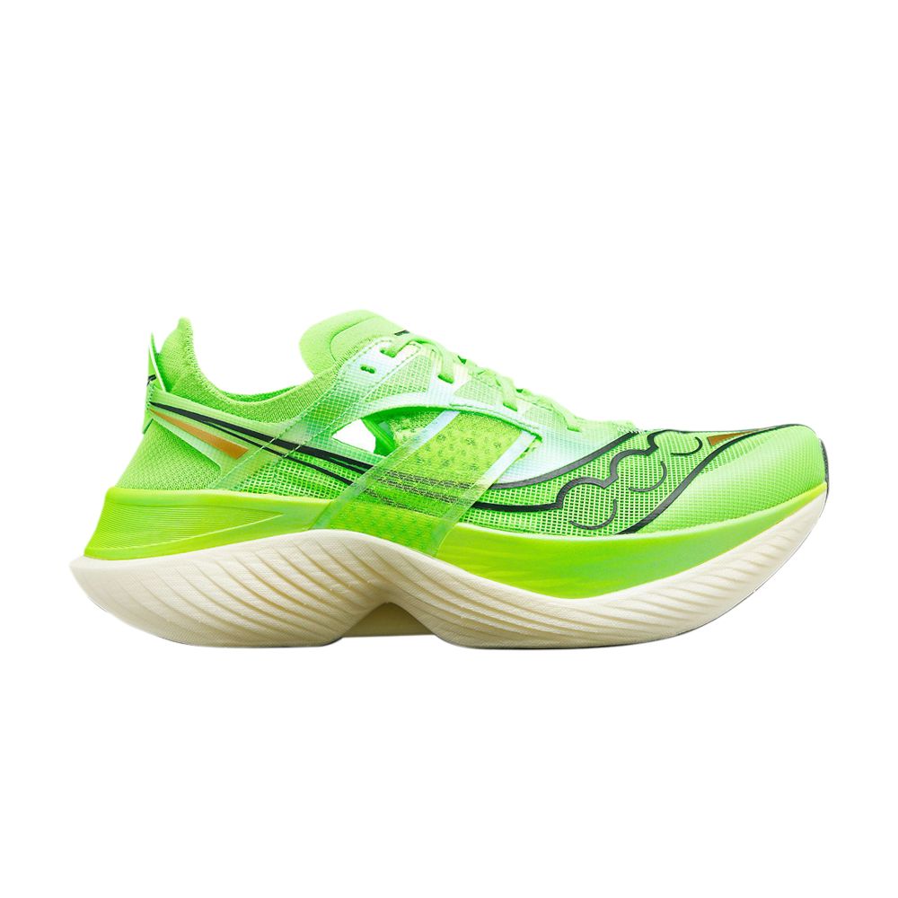 Pre-owned Saucony Wmns Endorphin Elite 'slime' In Green