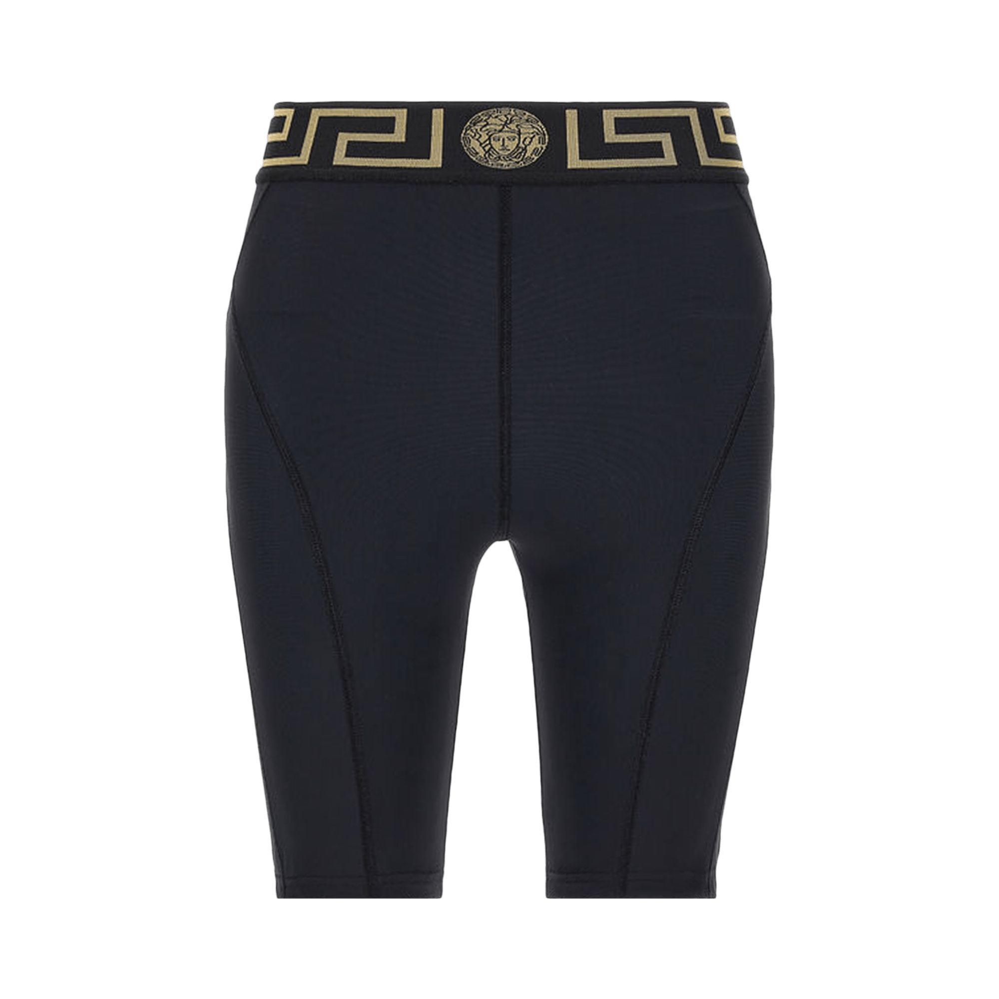 Pre-owned Versace Greca Border Biker Shorts 'black' | Women's Size Xxs