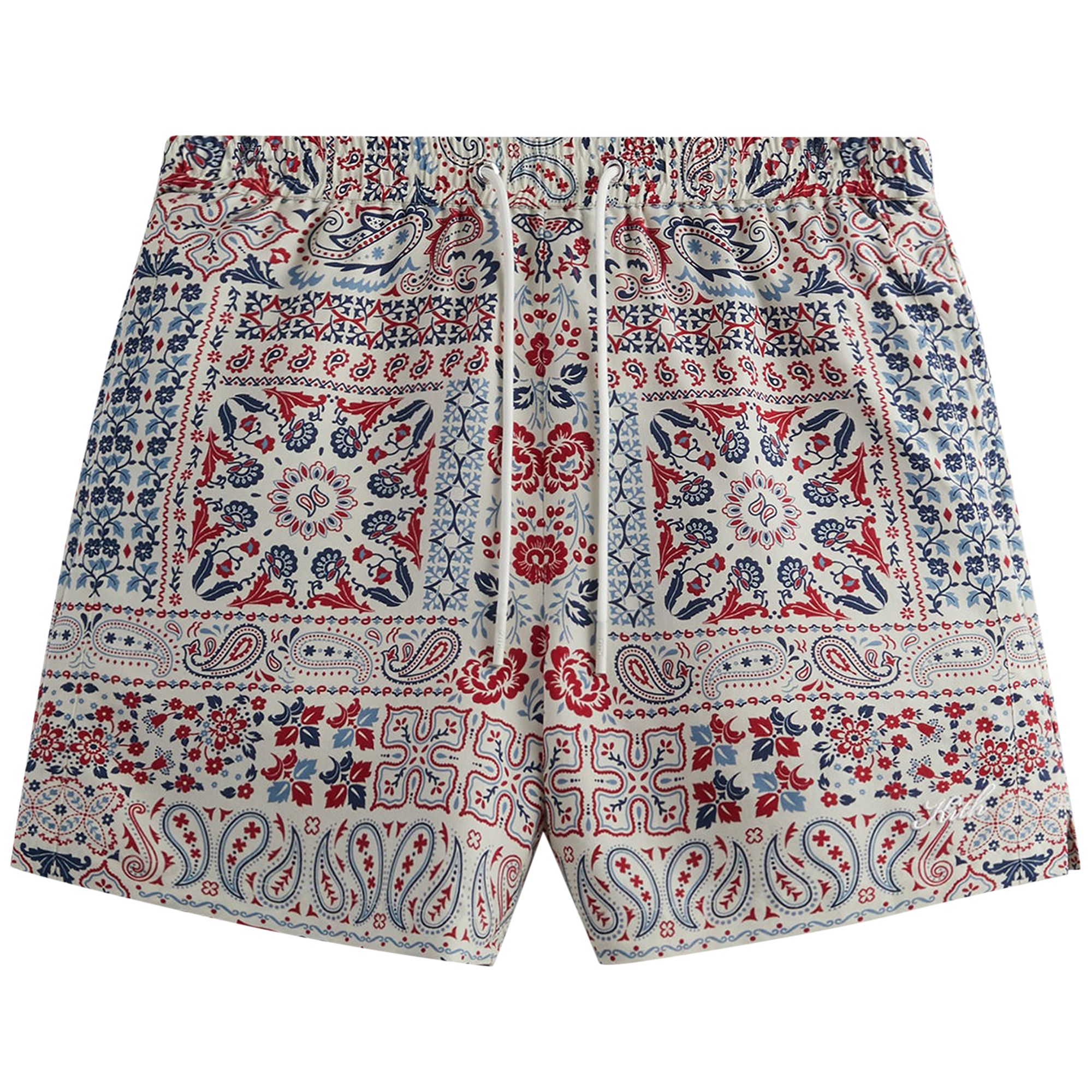 Pre-owned Kith Needlepoint Print Active Short 'sandrift' | Multi-color | Men's Size L