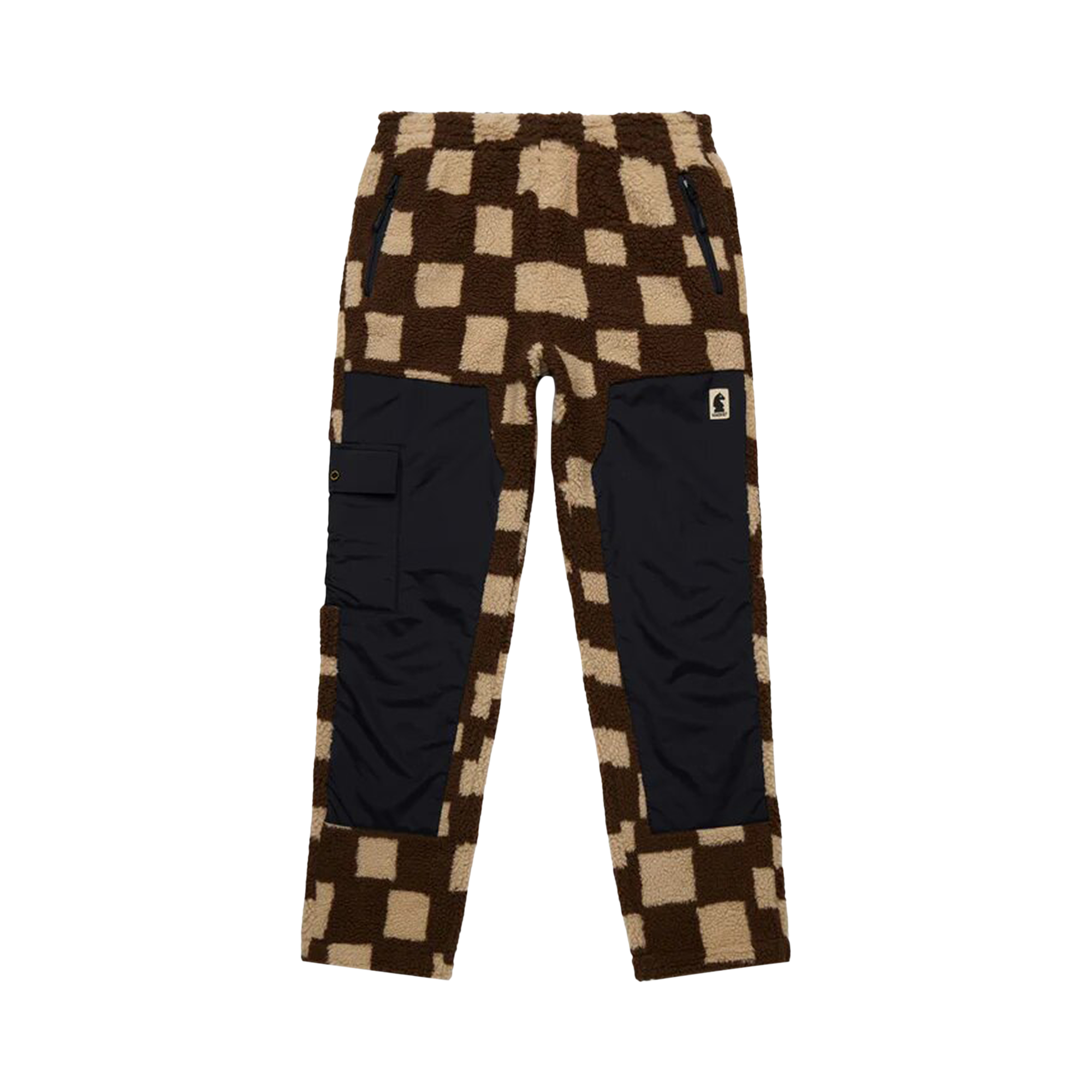 Pre-owned Market Chess Club Jacquard Sherpa Pants 'brown'