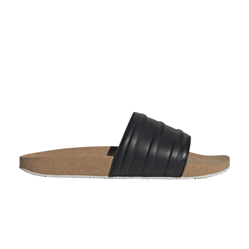 Pre-owned Adidas Originals Adilette Premium Slides 'cork Pack - Black'